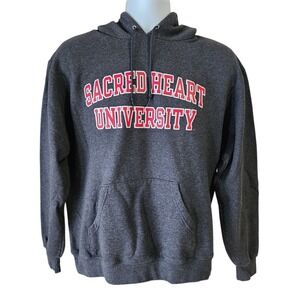 Champion Sacred Heart University Hoodie Men's Medium Gray Pullover Fleece